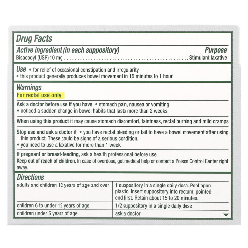 Dulcolax, Medicated Laxative Suppository, 28 Comfort Shaped Suppositories 1