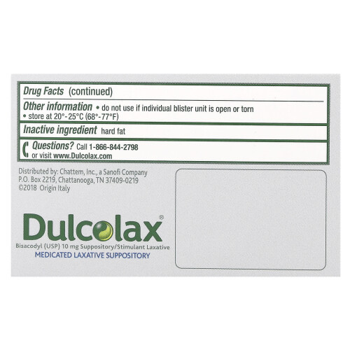 Dulcolax, Medicated Laxative Suppository, 28 Comfort Shaped Suppositories 2