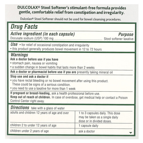 Dulcolax, Stuhlweichmacher, 50 Liquid Gels 1