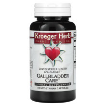 Kroeger Herb Co, Gallenblasen-Pflege, 100 vegetarische Kapseln