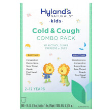 Hyland's Naturals, Kinder, Erkältung & Husten Kombipack, Tag/Nacht, 2-12 Jahre, 2 Flaschen, je 4 fl oz (118 ml)