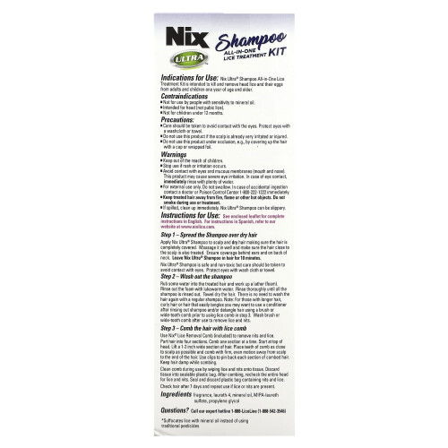 Nix, Ultra Shampoo, All-in-One Läusebehandlungs-Set, 1 Set 1