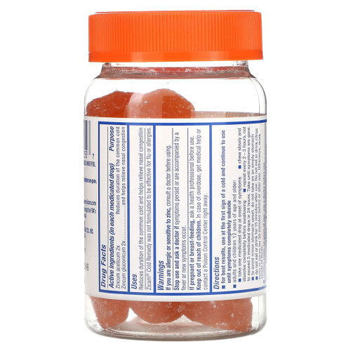 Zicam, Cold Remedy, Medicated Fruit Drops, Ultimate Orange, 25 Drops 1