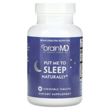 BrainMD, Bring Mich Natürlich Zum Schlafen, 90 Kautabletten
