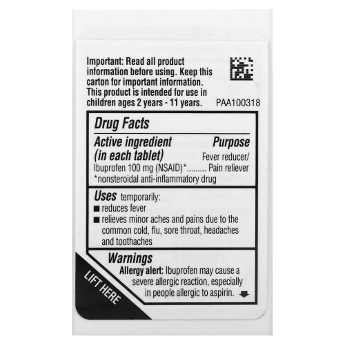 Advil, Junior Strength, Chewables, Ages 2-11, Grape, 24 Chewable Tablets 1