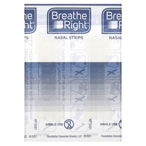 Breathe Right, Nasal Strips, SM/Med, Clear, 30 Count 2