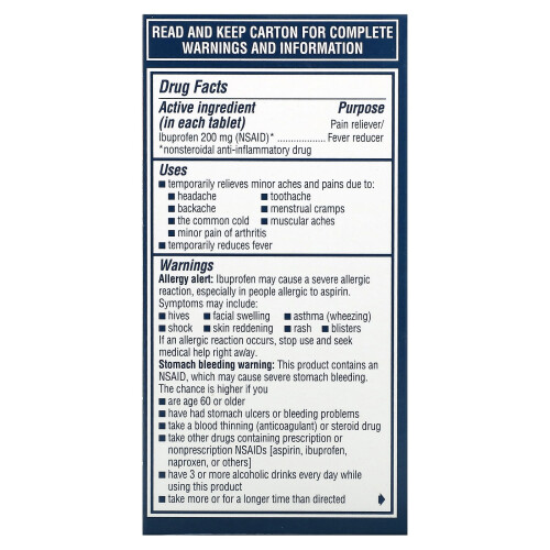 Advil, Ibuprofen Tabletten, 200 mg, 100 Überzogene Tabletten 1
