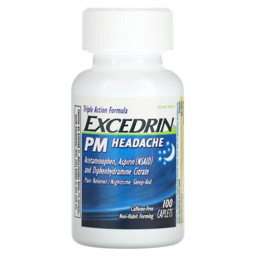 Excedrin, PM Kopfschmerzen, 100 Caplets 2
