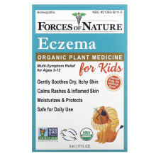 Forces of Nature, Eczéma Médecine Végétale Biologique, Pour Enfants, 0.17 fl oz (5 ml)