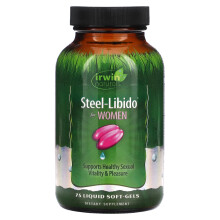 Irwin Naturals, Steel-Libido für Frauen, 75 Flüssig-Weichkapseln