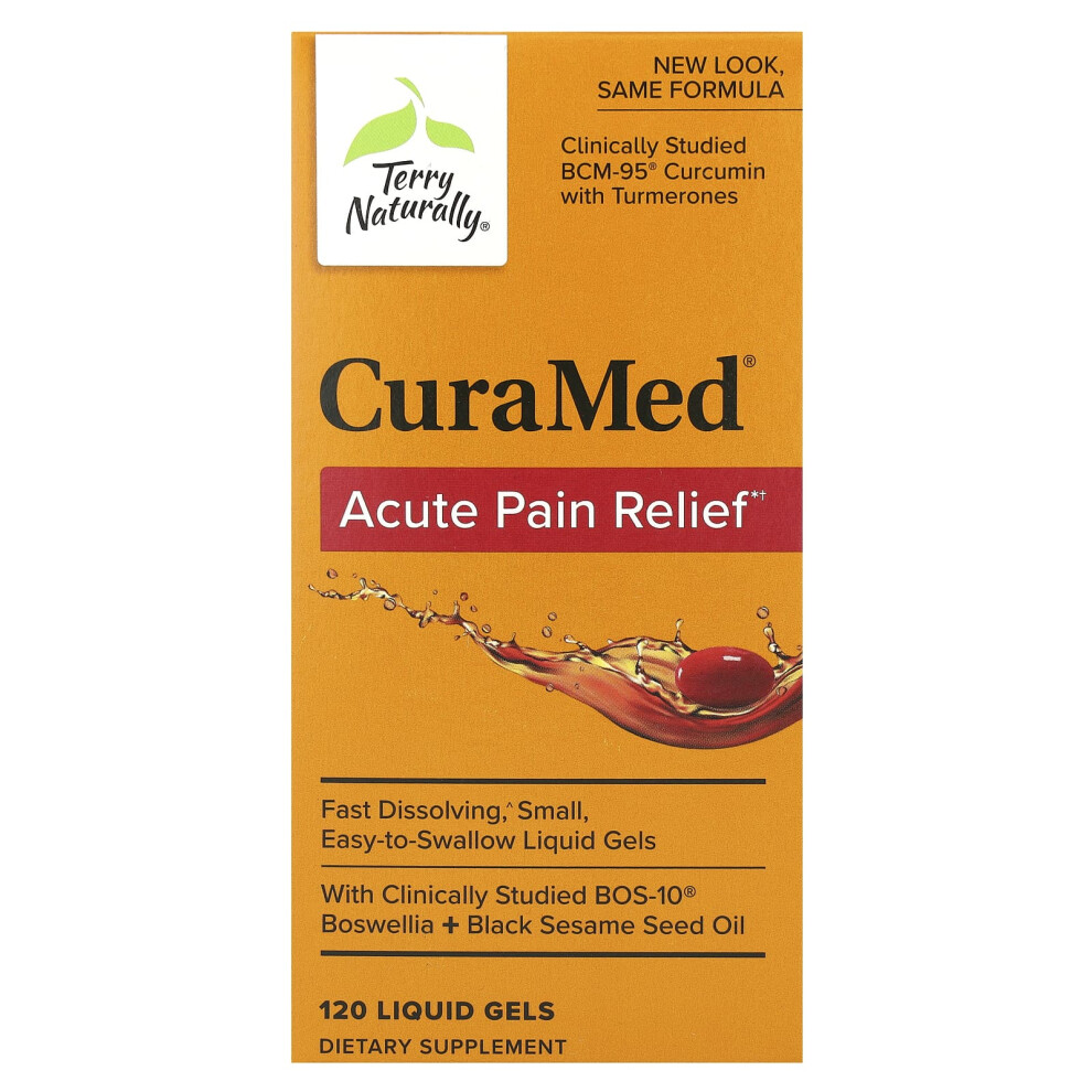 Terry Naturally , Curamed, Acute Pain Relief, 120 Liquid Gels