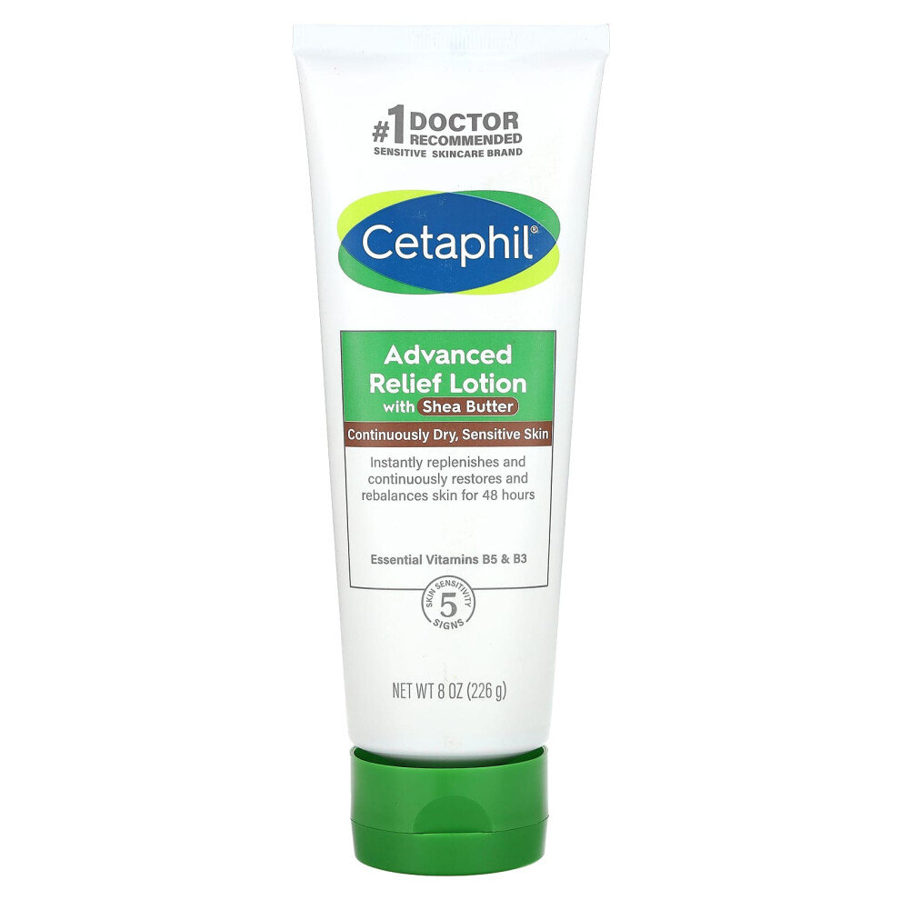 Cetaphil , Advanced Relief Lotion With Shea Butter, Fragrance Free, 8 Oz (226 G)