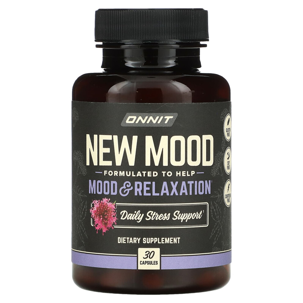 Onnit , New Mood, Mood & Relaxation, 30 Capsules