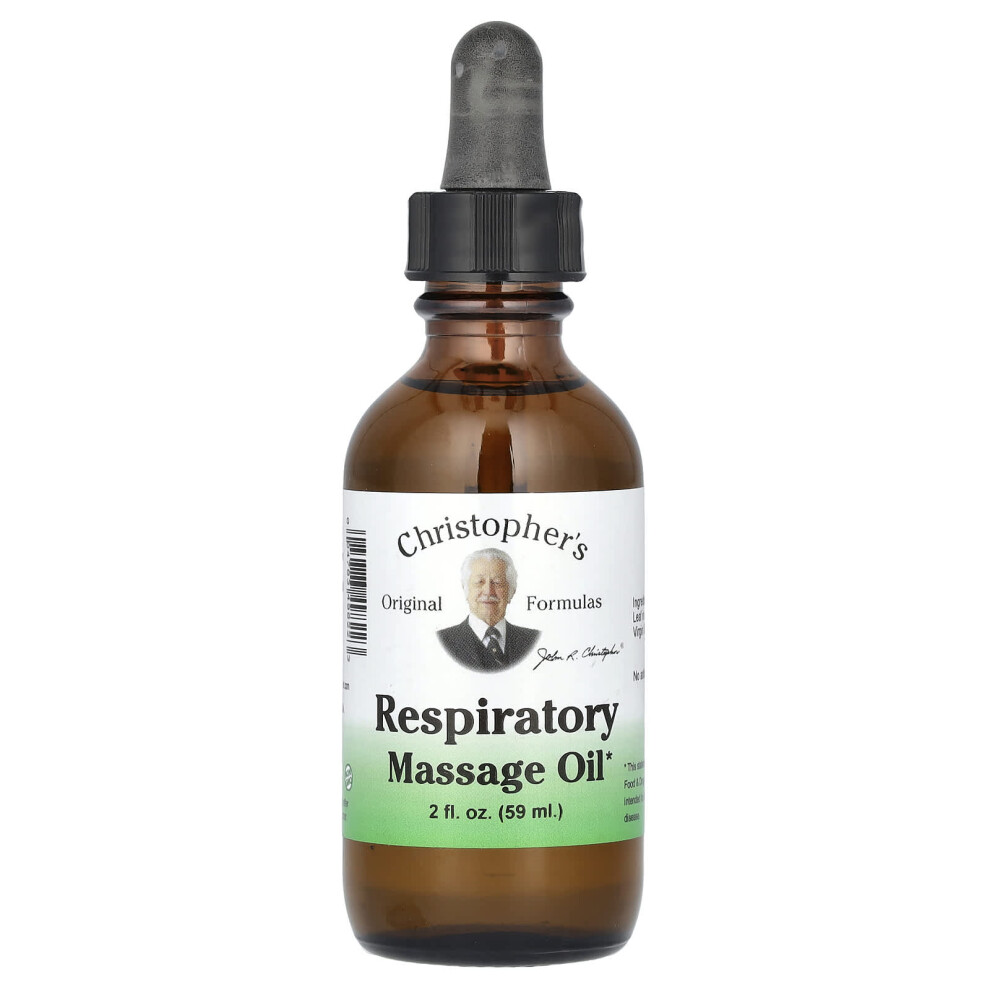 Christopher's Original Formulas , Respiratory Massage Oil, 2 Fl Oz (59 Ml)
