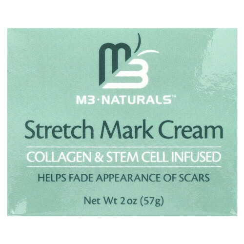 M3 Naturals, Crème pour Vergetures, 2 oz (57 g) 1