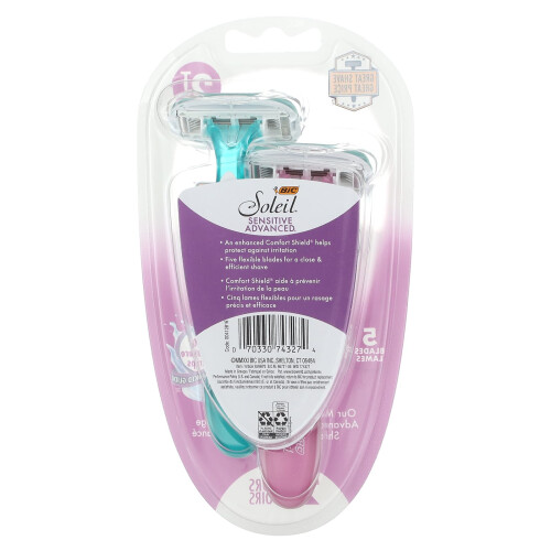 BIC BIC, Soleil Sensitive Advanced, Einwegrasierer, 2 Rasierer 1