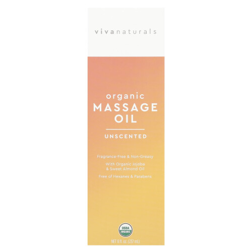 Viva Naturals, Bio-Massageöl, Duftneutral, 8 fl oz (237 ml) 1