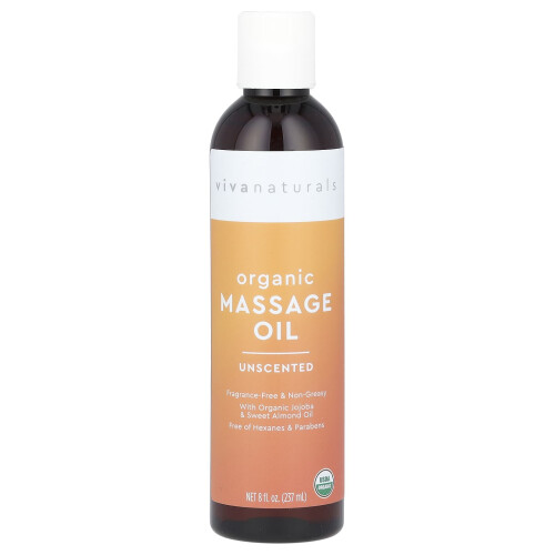 Viva Naturals, Bio-Massageöl, Duftneutral, 8 fl oz (237 ml)