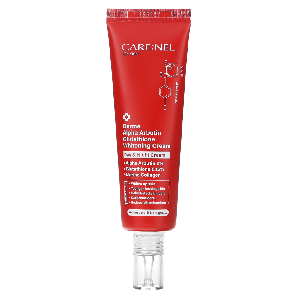 Care:nel Cream Derma Alpha Arbutin Glutathione Whitening 1.52 Fl Oz (45 Ml)