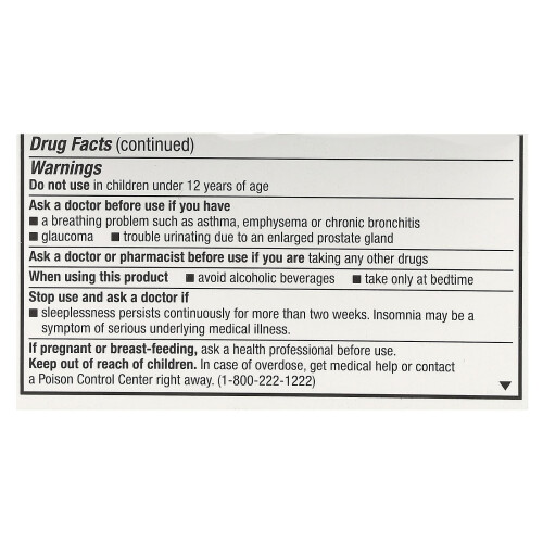 Unisom, SleepTabs, Nighttime Sleep-Aid, 25 mg, 32 Tablets 1