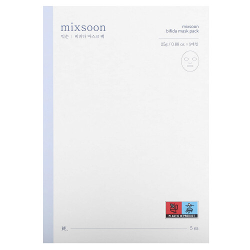 Μάσκα Καλύμματος Bifida Mixsoon, 5 Μάσκες,  0,17 oz (5 g) Κάθε 1