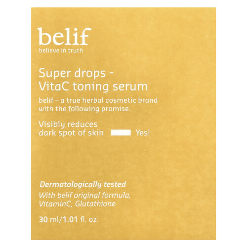 belif, Super Drops, VitaC Toning Serum, 1,01 fl oz (30 ml) 1