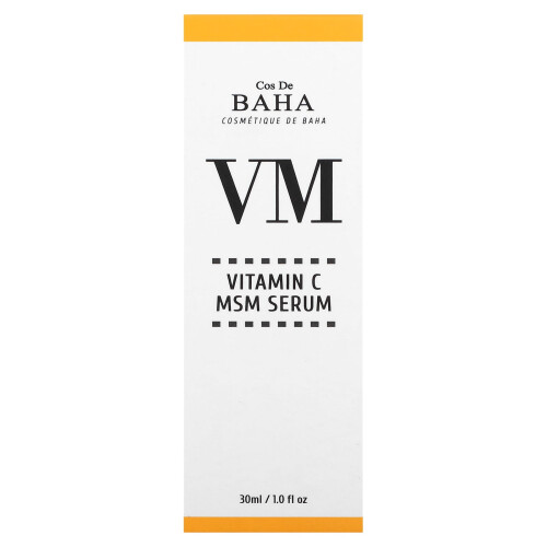 Cos De BAHA, VM, Vitamin C MSM Serum, 1 fl oz (30 ml) 2
