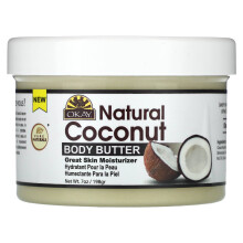 Okay Pure Naturals, Natürliche Kokosnuss, Körperbutter, 7 oz (198 g)