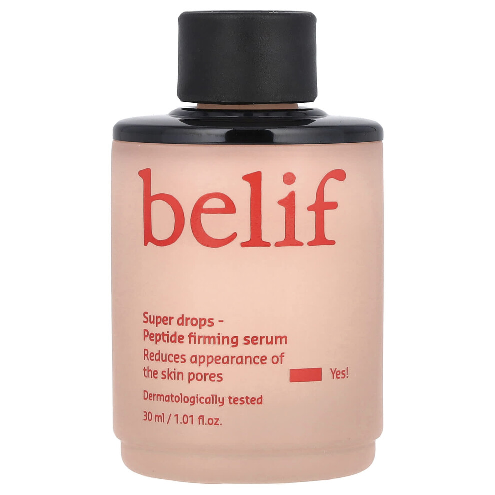 Belif , Super Drops, Peptide Firming Serum, 1.01 Fl Oz (30 Ml)