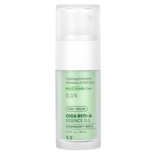 VT Cosmetics, Cica Reti-A Essence 0,1, 1,01 fl oz (30 ml)