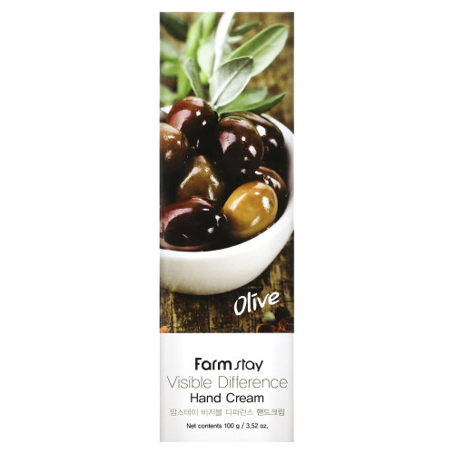 Farmstay, Visible Difference Handcreme, Olive, 3,52 oz (100 g) 1
