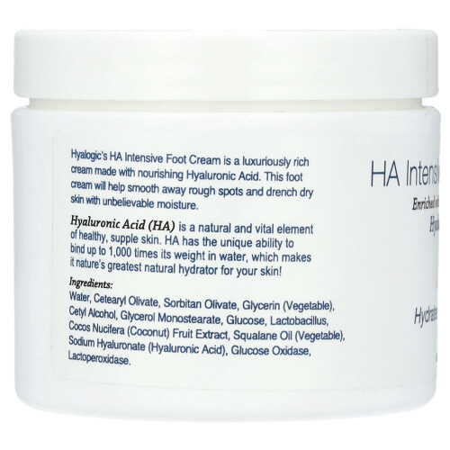 Hyalogic, Crème Intensive pour Pieds à l'HA, 4 oz (113,4 g) 1