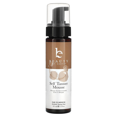 beauty by earth Beauty By Earth, Selbstbräuner Mousse, Hell bis Mittel, 7,5 fl oz (222 ml)