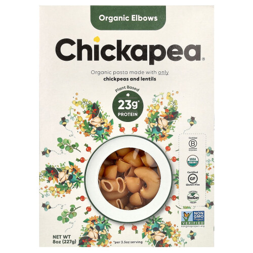 Chickapea, Bio-Hörnchennudeln, 8 oz (227 g)