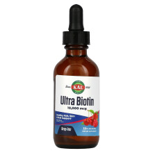 KAL, Ultra Biotin, Gemischte Beeren, 10.000 mcg, 2 fl oz (59 ml)
