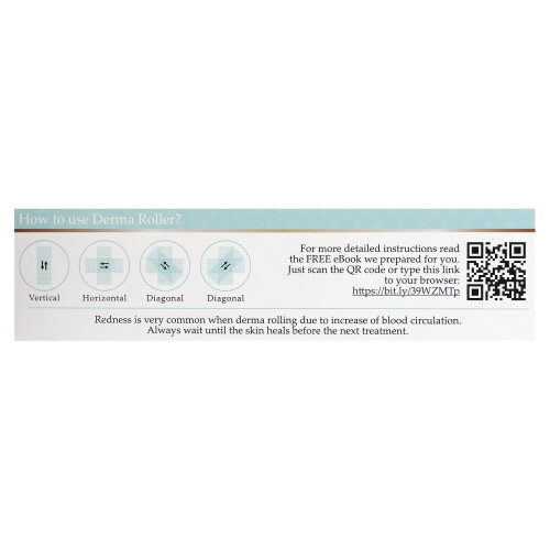 Kleem Organics, Mikroneedel-Derma-Roller, Titan-Stärke, 1 Roller 1