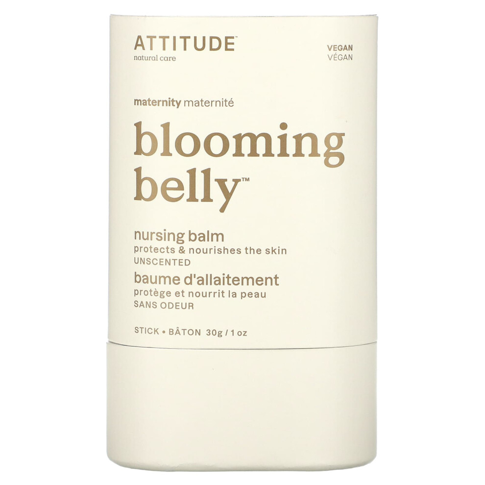 Attitude , Blooming Belly, Nursing Balm, Unscented, 1 Oz (30 G)