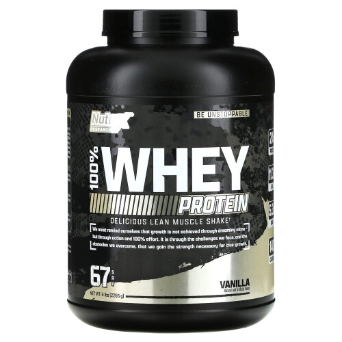Nutrex Research, 100% Molkenprotein, Vanille, 5 Pfund (2.265 g)