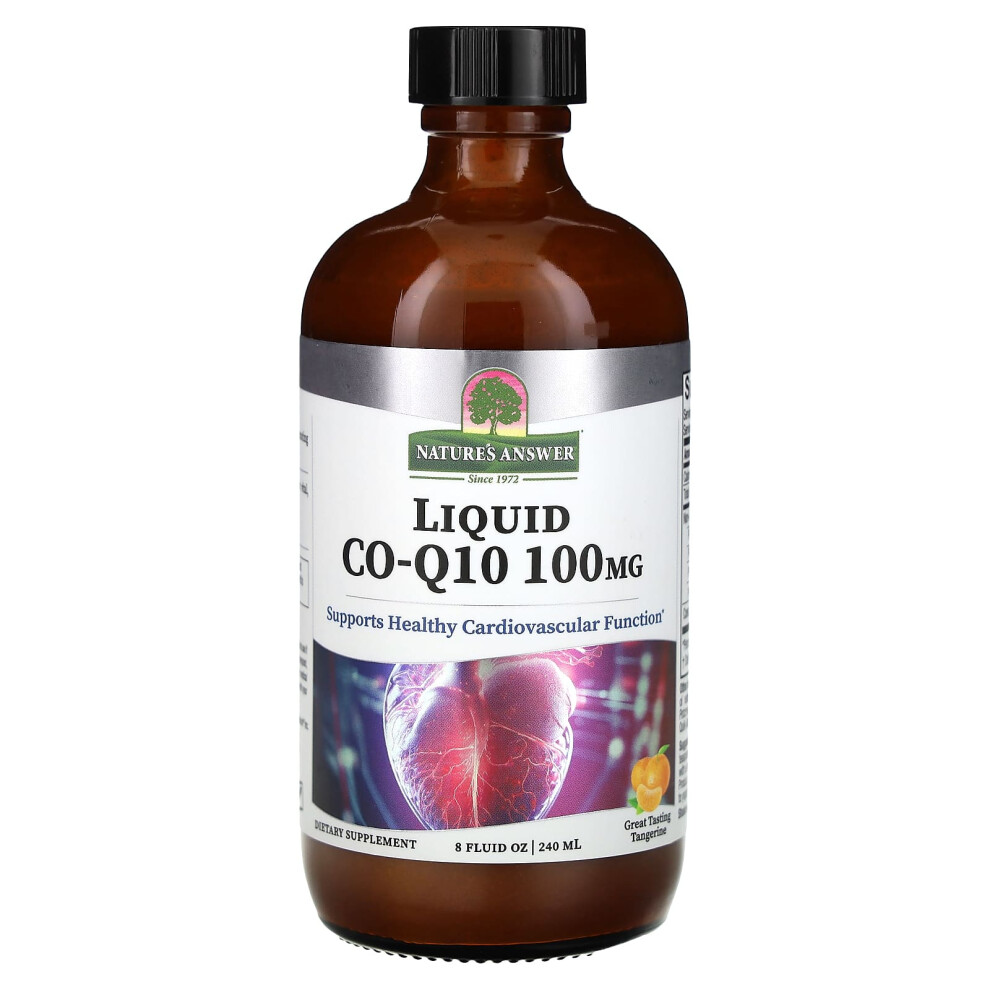 Nature's Answer , Liquid Co-Q10, Tangerine, 100 Mg, 8 Fl Oz (240 Ml)