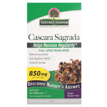 Nature's Answer, Cascara Sagrada, 850 mg, 90 Vegetarische Kapseln (425 mg pro Kapsel)