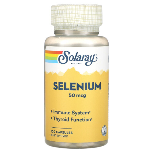 Solaray, Selen, 50 mcg, 100 Kapseln
