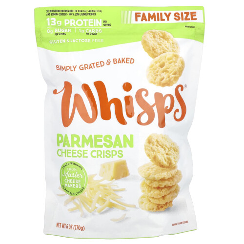Whisps, Croustilles de Fromage Parmesan, Format Familial, 6 oz (170 g)