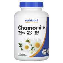 Nutricost, Kamille, 750 mg, 240 Kapseln (375 mg pro Kapsel)