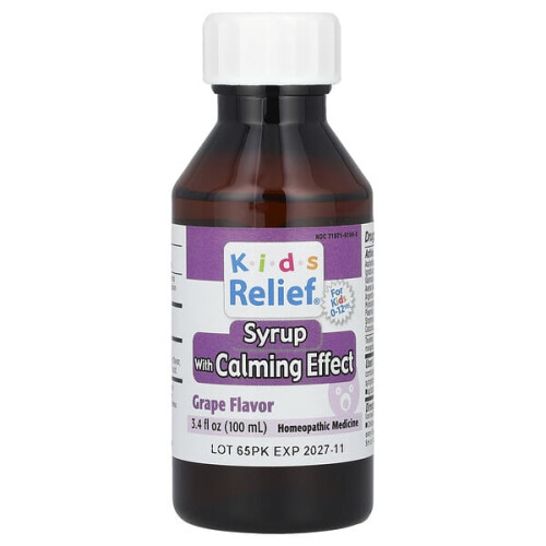 Kids Relief, Syrup with Calming Effect, 0-12 Years, Grape 2