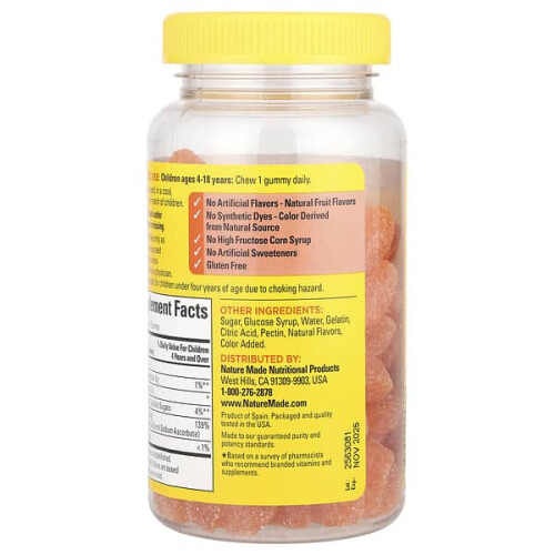 Nature Made Kids First, Vitamin C Gummies, Tangerine 2