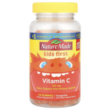 Kids First, Vitamin C Gummies, Tangerine