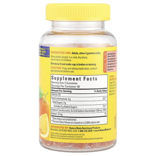 Nature Made Vitamin C Gummis, Mandarine 1