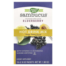 Sambucus, Heißgetränkemischung, Standardisierter Holunder, Honig Zitrone-Beere