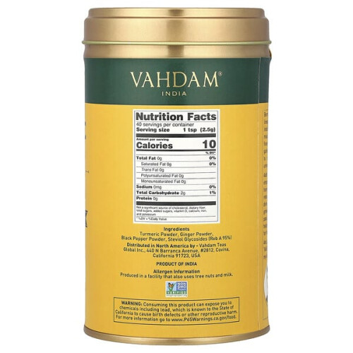 Mélange pour Latte, Curcuma Gingembre, Sans Caféine 1