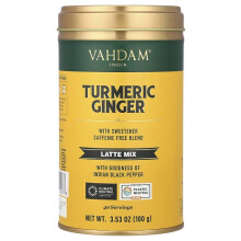 Mélange pour Latte, Curcuma Gingembre, Sans Caféine